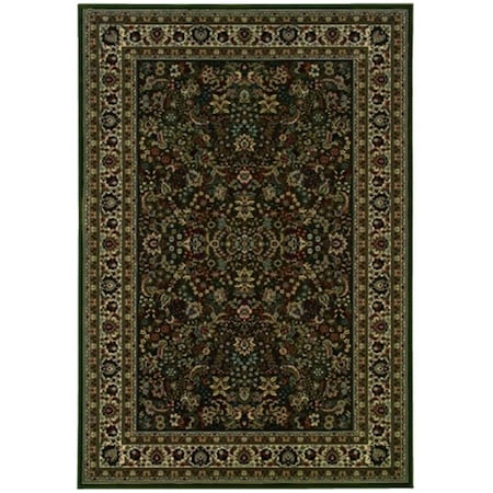Sphinx By Oriental Weavers Area Rugs, Ariana 213G8 8X11 Rectangle - Green/ Ivory-Polypropylene A213G8240330ST